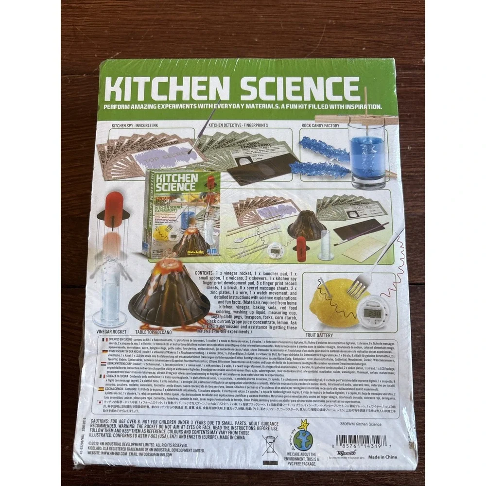 Kidz Labs Science 4M Kitchen Science Set, Fun for Kids and Adults Toy Smith NEW